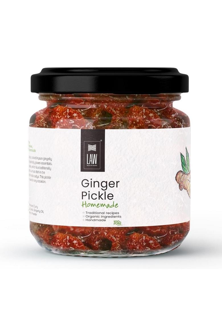 Looms Weaves Weaves™ Homemade Ginger Pickle 250Gm Handmade Preservative Free Grandma’S Secret Recipe Kerala Style