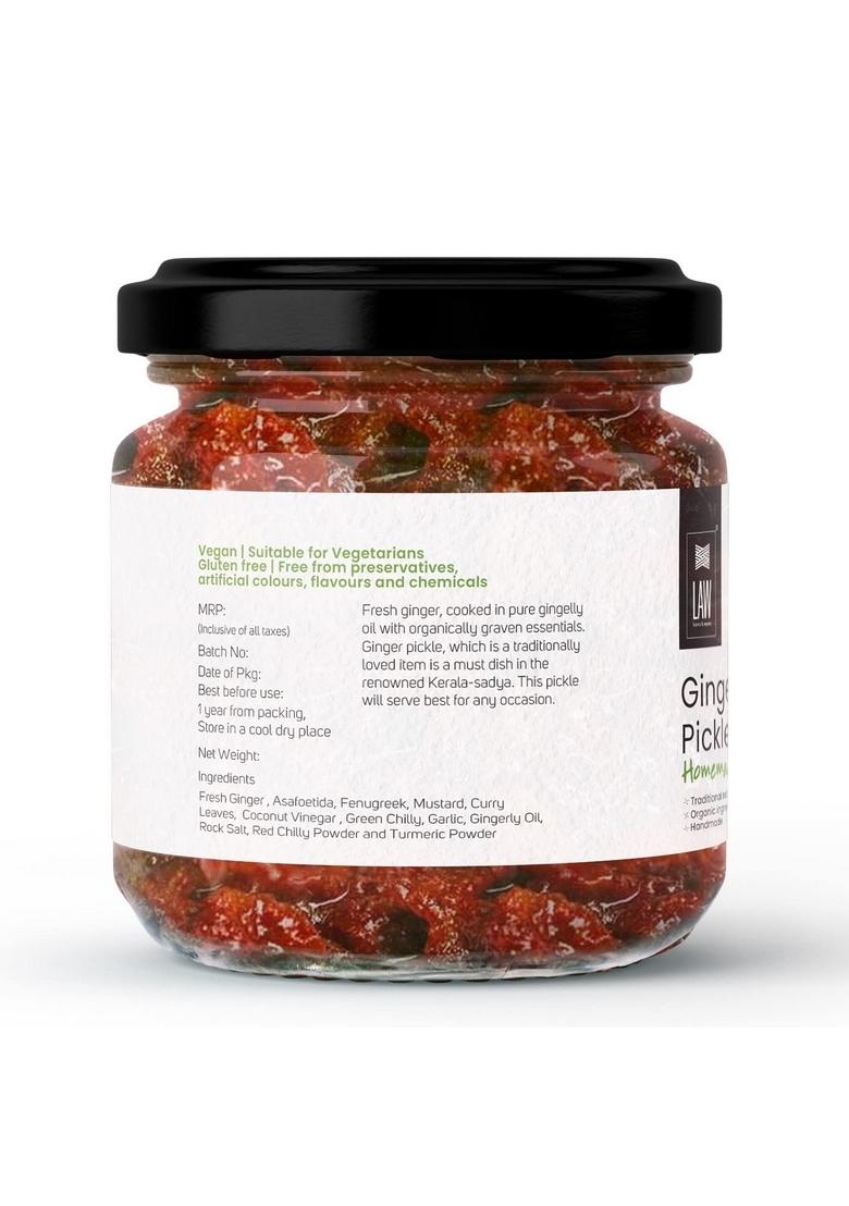 Looms Weaves Weaves™ Homemade Ginger Pickle 250Gm Handmade Preservative Free Grandma’S Secret Recipe Kerala Style