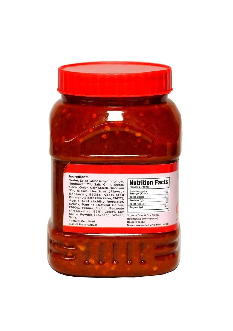 Kiyo Hot Sezwan Chutney || Made With Fresh And Natural Ingredients No Artificial Flavours Colours Added 900 Gm