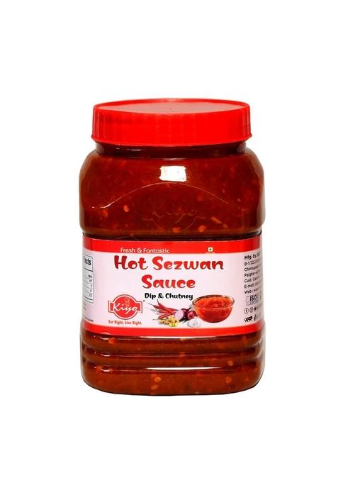 Kiyo Hot Sezwan Chutney || Made With Fresh And Natural Ingredients No Artificial Flavours Colours Added 900 Gm