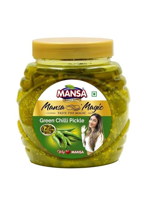 Mansa Green Chilli Pickle Mirch Ka Aachar 900 Gram
