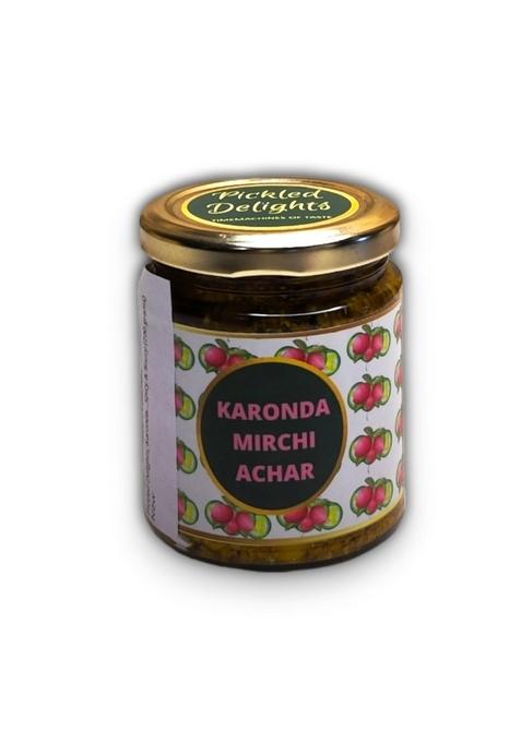 Pickled Delights Karonda Achar Mixed Pickle Flavour Spicy Soury 200 Grams
