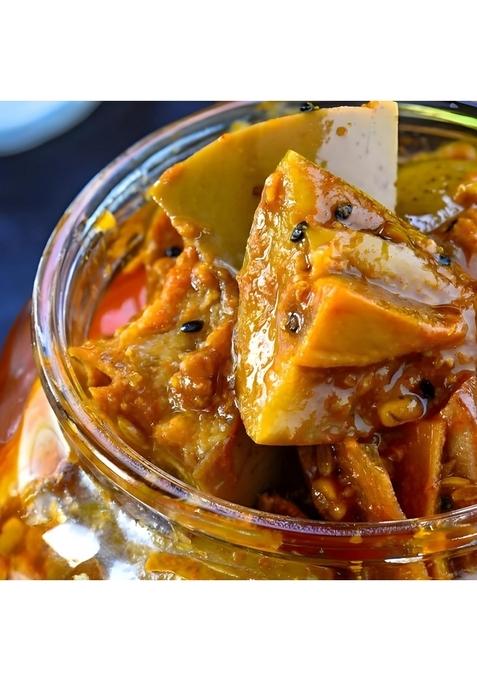 Radhe Kaki Homemade Mango Pickle I Authentic Taste Natural Ingredients Sun Dried No Artificial Colors Spicy Tangy Aam Ka Achaar With Raw Spices Mixed Mustard Oil 400G