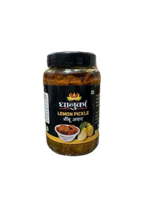 Dhanuka Lemon Pickle | Nimbu Ka Achaar Traditional Banarasi Recipe Homemade Tangy Spicy Taste 500G Jar