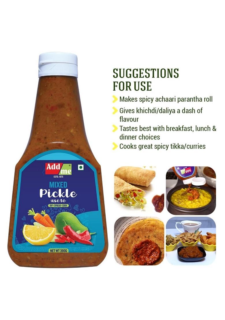 Add Me Home Made Tasty Mixed Achar Pickle 390Gm Mix Masala 390 G Hot And Spicy
