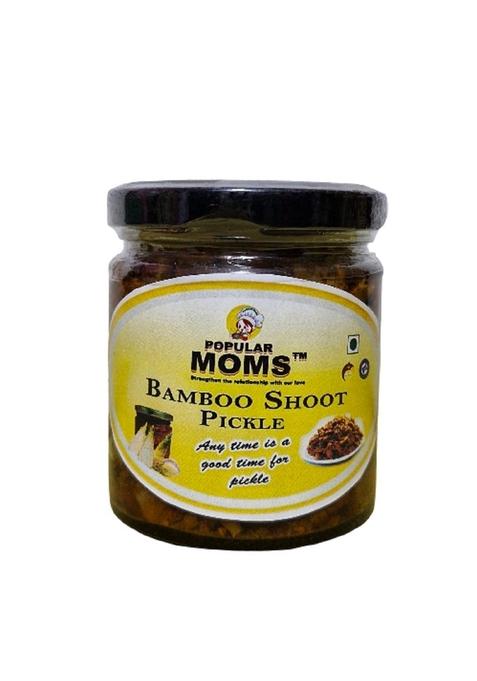 Popular Moms Bamboo Shoots Pickle 180 Gm | Kacche Bans Ka Achar Artisanal Baas Achhar Traditional Homemade Indian Spicy Tangy Flavor Vegetarian No Artificial Preservatives