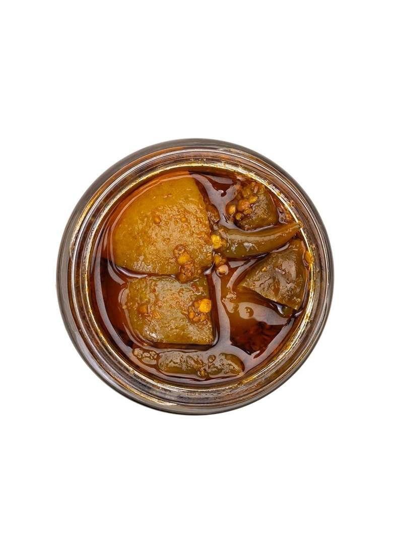Pickled Delights Nimbu Hari Mirch Lemon Green Chilli Pickle Flavour Tangy Spicy 200 Grams - Indya