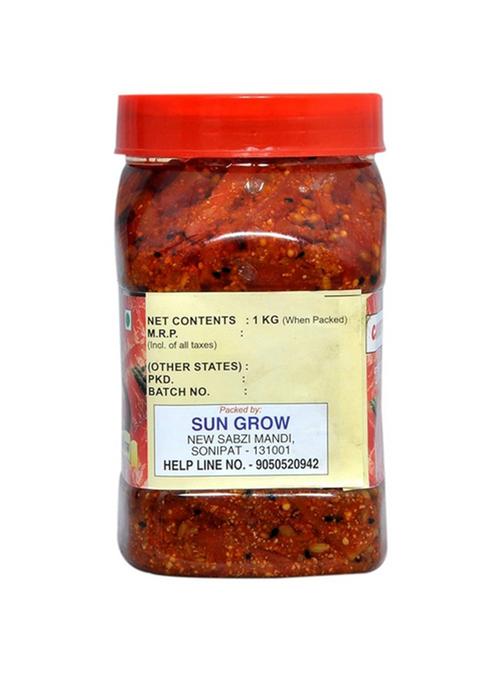 Sun Grow Organics Punjabi Carrot Pickle || 850G | 100 Fresh Achar With Homemade Taste Pure Natural Healthy Ingredients