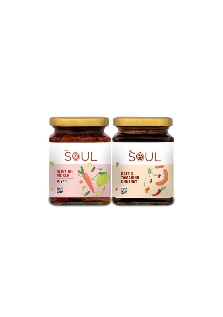 Adf Soul Mix Pickle 275G With Date And Tamarind Chutney 325G Handcrafted Fusion Of Sweetness Tanginess