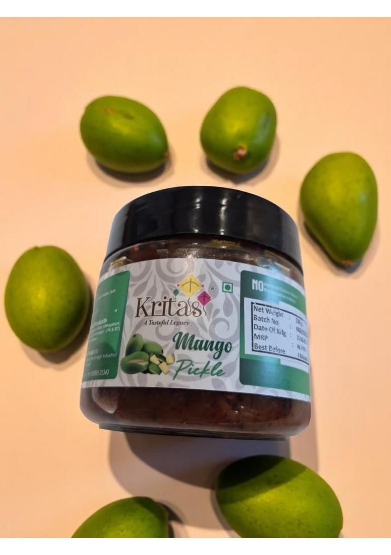 Kritas South Indian Mango Pickle – Artisanally Made With Natural Spices | Bold Flavorful Traditional Achar