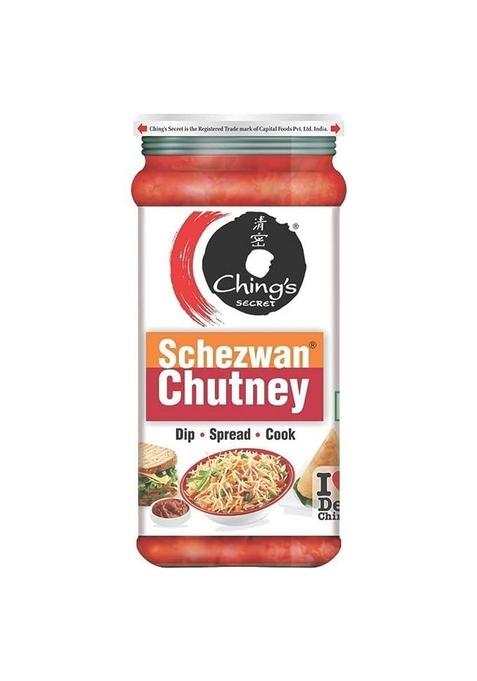 Kten Since 1984 Tasty Food Healthy Mood Chings Schezwan Chutney 250G With Long Handle Tablespoon