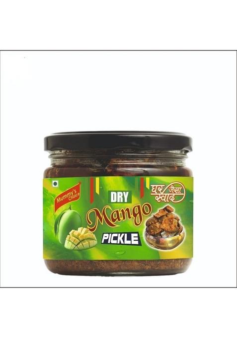 Mummy'S Choice Premium Dry Mango Pickle 250Gm Less Oil Homemade Sukha North Indian Aam Ka Achar Glass Jar
