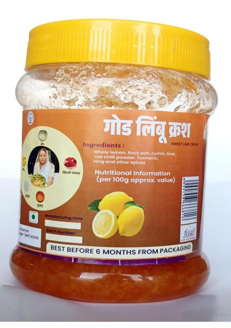 Mother Pickles Homemade Lemon Pickle Traditional Indian Style 500G Glass Jar Medium 500 Gram