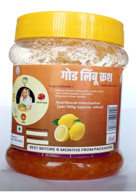 Mother Pickles Homemade Lemon Pickle Traditional Indian Style 500G Glass Jar Medium 500 Gram