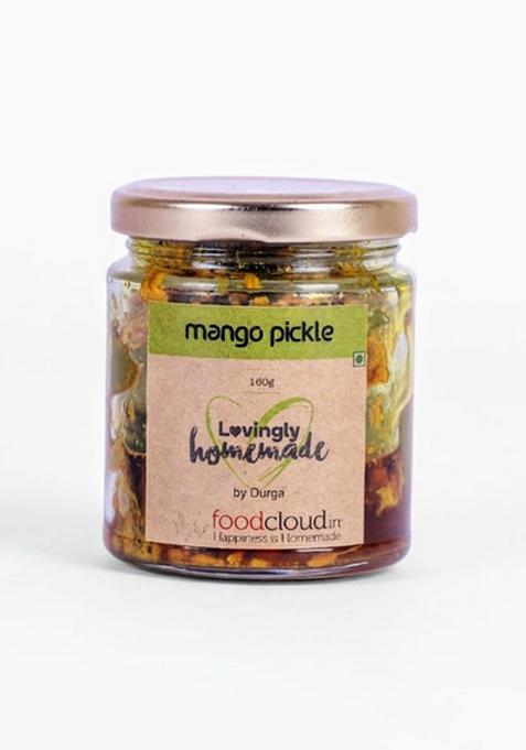 Foodcloud In Munchies Homemade Mango Pickle | Traditional Indian Achar With Goodness Of Mustard Oil No Added Preservatives Gluten Free Vegan 160 Grams