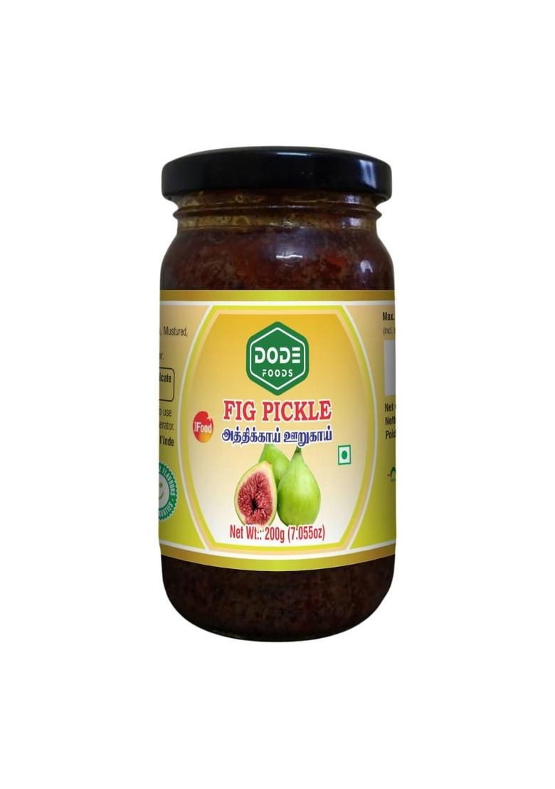 Dode Foods Fig Pickle 200G | Traditional South Indian Sweet Tangy Unique Flavor Healthy Nutritious Authentic Homemade Taste Vegetarian Ready To Eat
