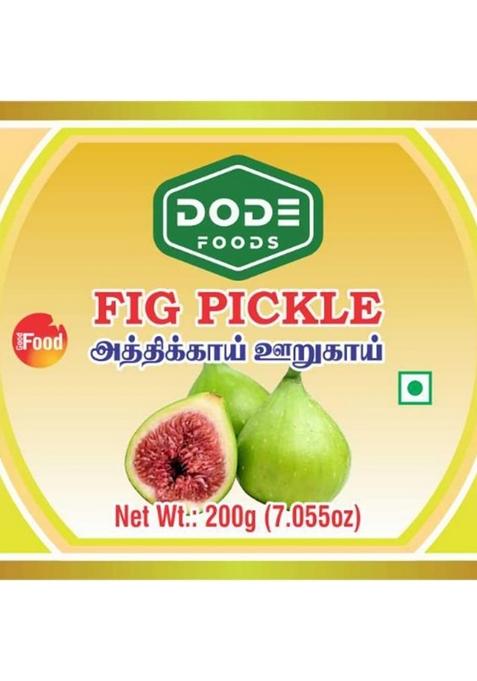 Dode Foods Fig Pickle 200G | Traditional South Indian Sweet Tangy Unique Flavor Healthy Nutritious Authentic Homemade Taste Vegetarian Ready To Eat