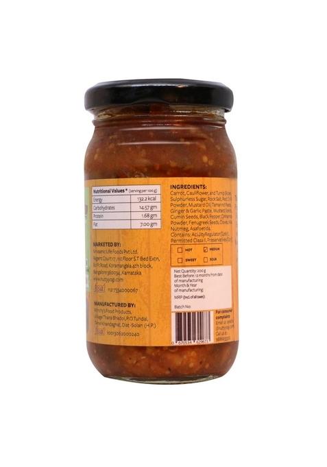 Nutty Yogi Crunchy Carrot Cauliflower And Turnip Pickle 200G 1 Count