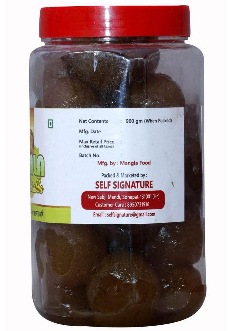 Self Signature Organics Amla Murabba | 100 Fresh With Homemade Taste Pure Natural Healthy 900 Gram