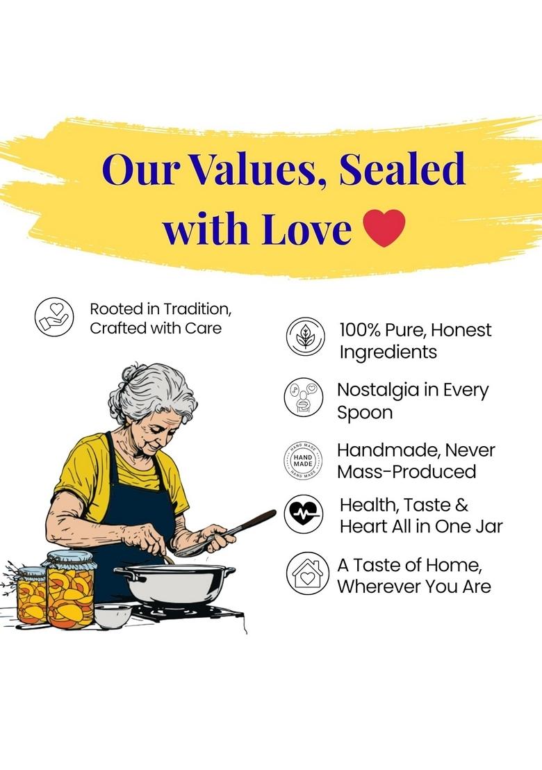 Barni Flavours Traditional Indian Mix Pickle 300G | Authentic Homemade Achar With Mango Lemon Chilli Carrot Seasonal Veggies Spicy Tangy Zesty Flavour No Preservatives Glass Jar Packaging