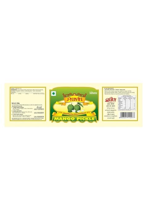 Pravin Combo Of 3 Pickle Jar Mango Mix Green Chilli Pack 3X500G