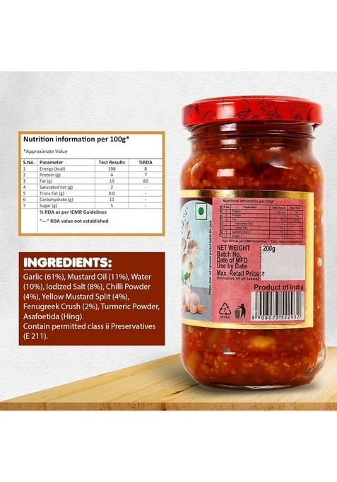 Chokhi Dhani Green Chilli Pickle 500G And Garlic 200G