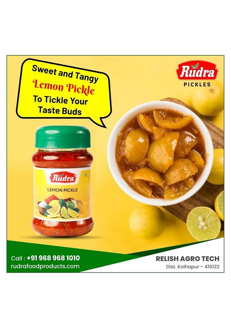 Rudra Lemon Pickle 1 Kg Jar