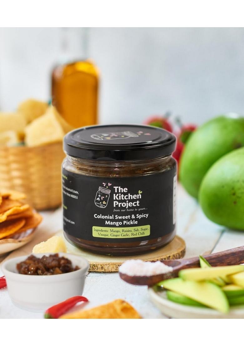 The Kitchen Project Colonial Pickles' Sweet Spicy Mango Pickle 300G Jar Artisanal Vegan