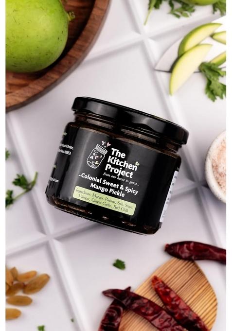 The Kitchen Project Colonial Pickles' Sweet Spicy Mango Pickle 300G Jar Artisanal Vegan