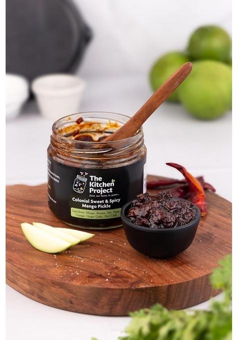 The Kitchen Project Colonial Pickles' Sweet Spicy Mango Pickle 300G Jar Artisanal Vegan