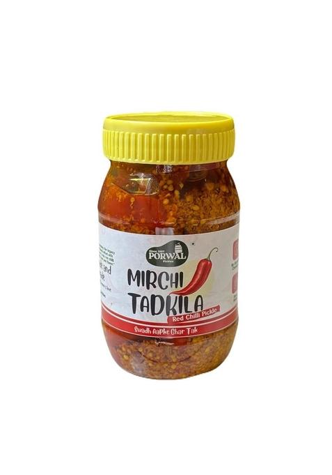 Porwal Pickles Red Chilli Pickle || Homemade And Traditional Laal Mirchi Ka Bharua Achar Ghar Swad No Chemical Preservatives 200Gm