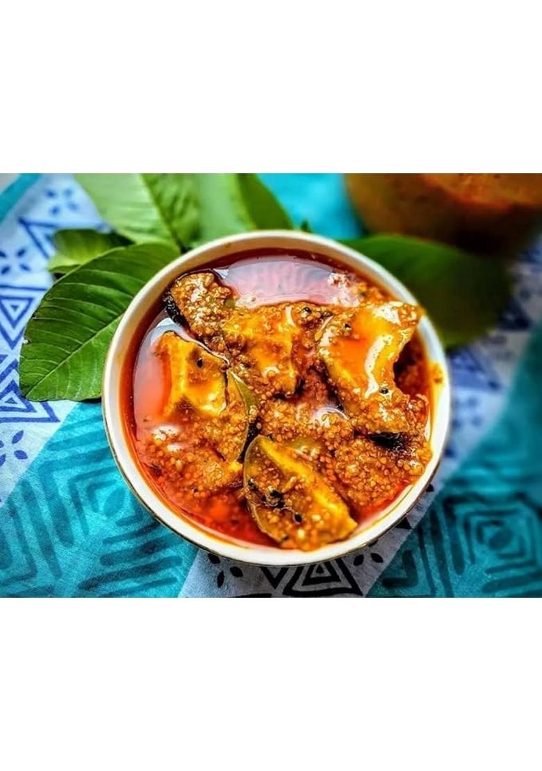 Awadh Mango Pickle 250G |U P Style Aam Ka Sukha Bharua Achar | Lowoil Low Salt Tangy Spicy Sour And Salty Dark Brown Long Sized Pieces |Homemade