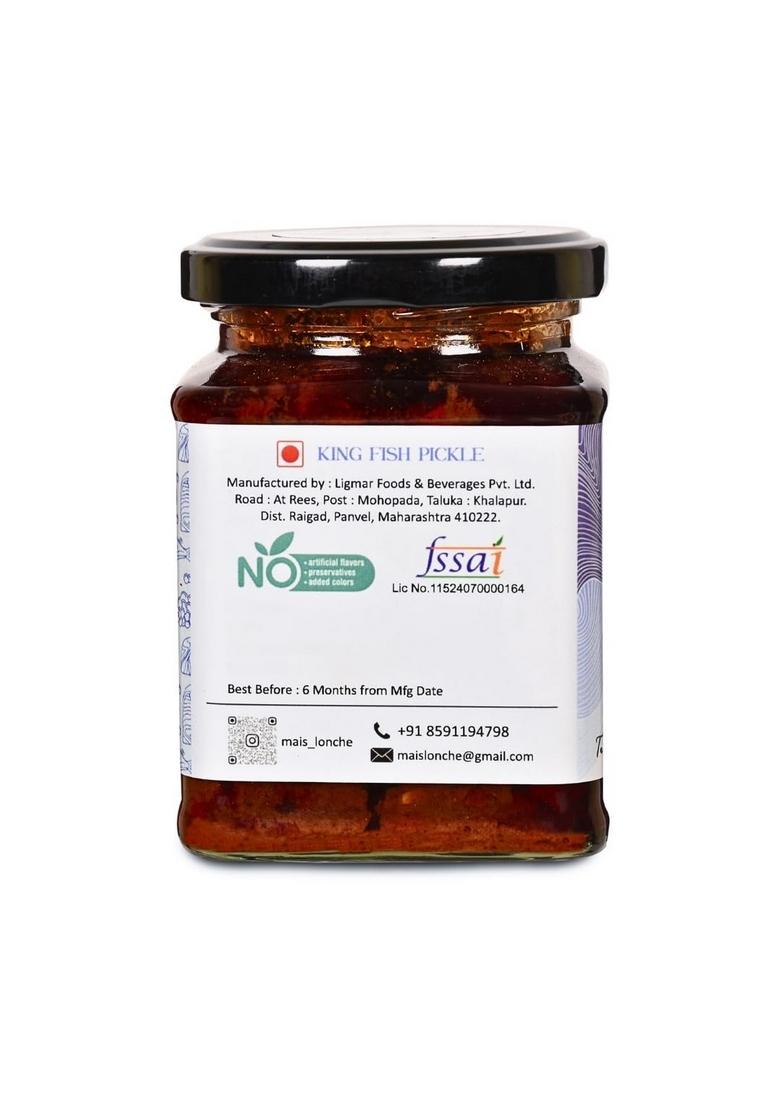 Mai'S Lonche Non Veg Combo | Chicken Pickle King Fish Sea Food Healthy Pickles No Preservative 250 X 2 Gms Pack Of