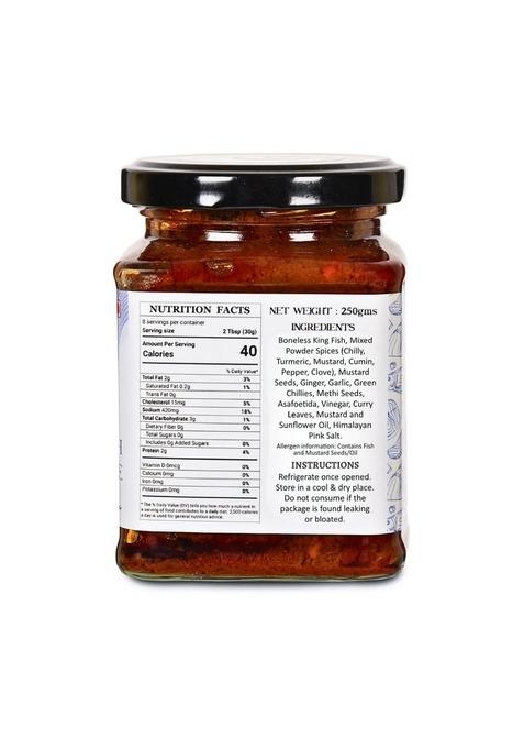 Mai'S Lonche Non Veg Combo | Chicken Pickle King Fish Sea Food Healthy Pickles No Preservative 250 X 2 Gms Pack Of