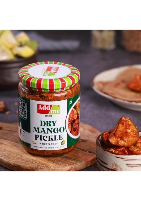 Add Me Rajasthani Masala Dela Teni Ker Pickle Dry Mango Ka Achar Sukha Aam 500Gm Each Combo Glass Jar Pack