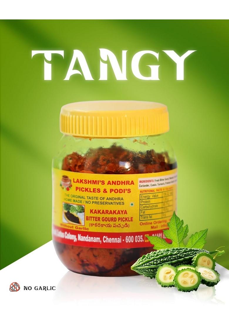 Lakshmi'S Andhra Pickles Podis Bitter Gourd Pickle 250 G