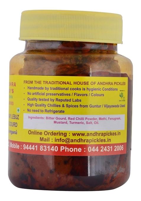 Lakshmi'S Andhra Pickles Podis Bitter Gourd Pickle 250 G