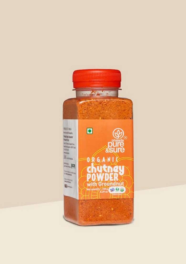 Phalada Pure Sure Combo Pack Of Organic Chutney Powder Groundnut 150Gms And Channa Dal - Indya