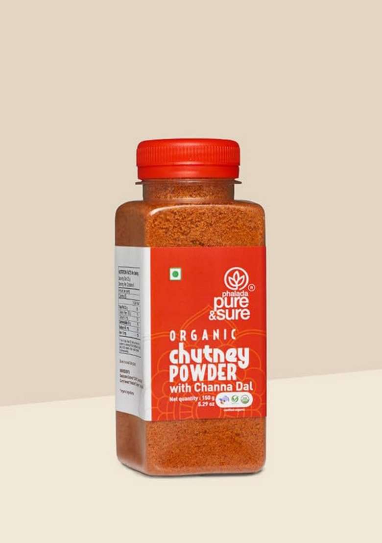 Phalada Pure Sure Combo Pack Of Organic Chutney Powder Groundnut 150Gms And Channa Dal - Indya