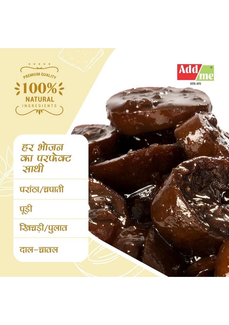 Add Me Sweet Lemon Pickle 600Gm Meetha Nimbu Ka Achar Glass Jar Khatti Meethi Chutney 240Gm