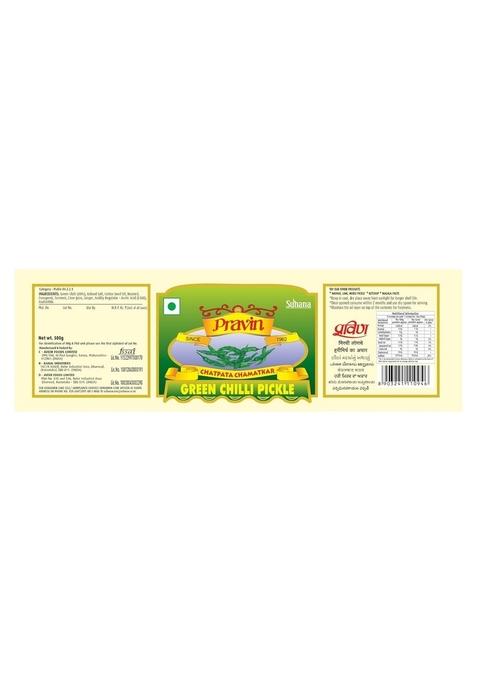 Pravin Pickles Combo Of 3 Jar Green Chilli Pickle 500G Mix Lime