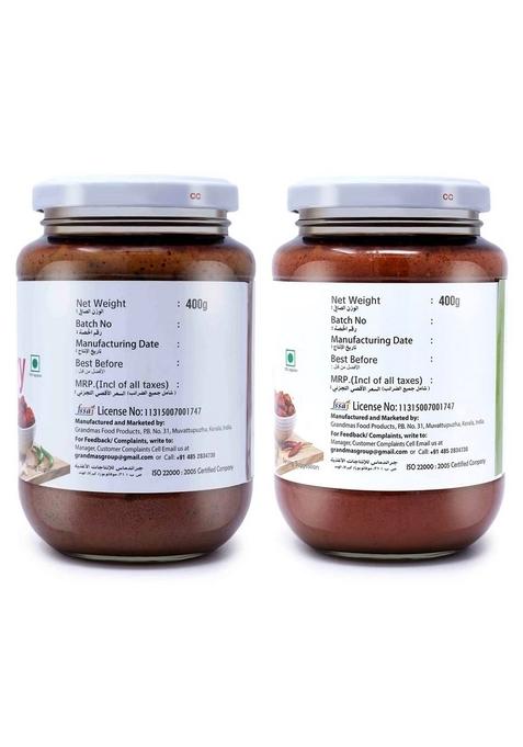 Grandmas Authentic Kerala Style Gooseberry Pickle Tender Mango Combo