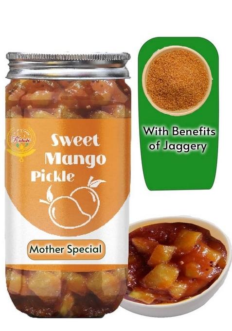 Kababi Mother Special Sweet Mango Pickles 400Gm Murabba Galka Meetha Aam Ka Achar Mother’S Recipe | Organic North Indian Pickle| Traditional Home Made Achaar