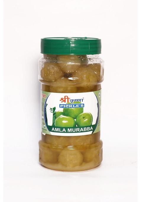 Shri Krishna Pickles Amla Murabba Homemade Natural Traditional Indian Taste No Preservatives Plastic Jar 1Kg