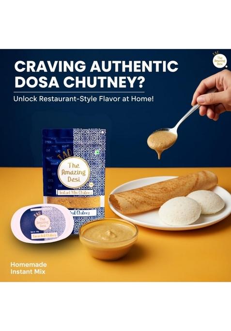 Tad The Amazing Desi – Groundnut Chutney | Instant Chatpati Chatni 100 Natural Superfood Oil Free Sugar No Preservatives 100G