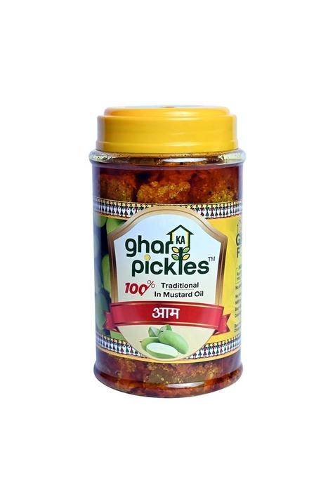 Ghar Ka Pickles Traditional Homemade Mango Pickle Aam Achar 450G Natural No Chemical Preservatives Added