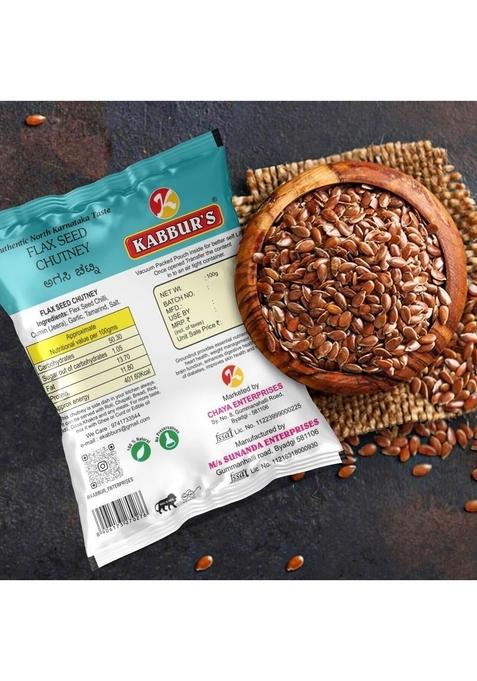 Kabburs Flax Seed Chutney Powder 100 Gram
