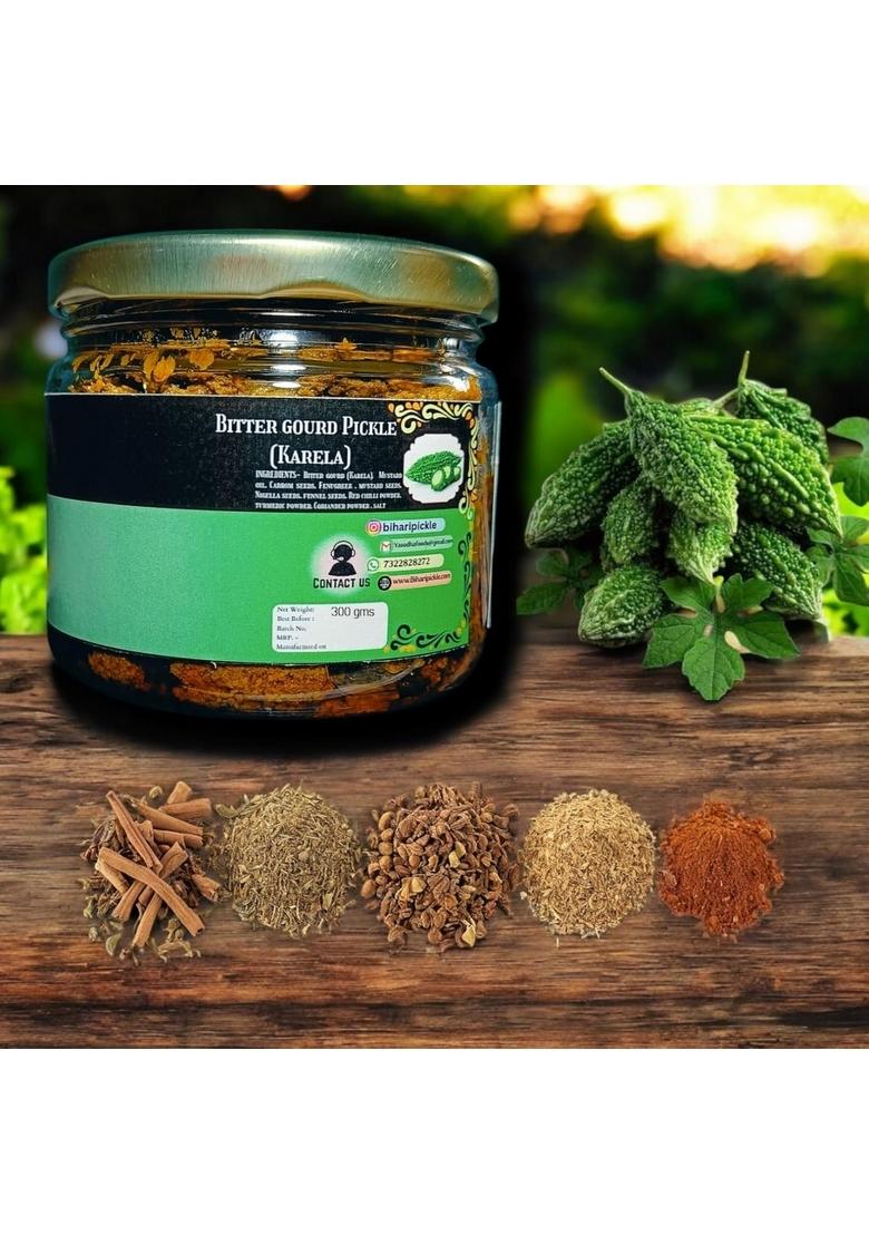 Bihari Pickle Karela Ka Achar | Bitter Gourd By Premium And Healthy With Authentic Spices Mustard Oil Under Hygienic Environment