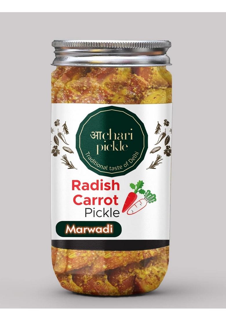 Achari Pickles Marwadi Radish Carrot Pickle Home Made Gajar Mooli Ka Achar 400 Gm I Taste Bhi Health Homemade Organic