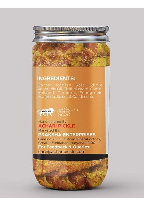 Achari Pickles Marwadi Radish Carrot Pickle Home Made Gajar Mooli Ka Achar 400 Gm I Taste Bhi Health Homemade Organic